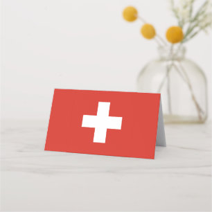 Switzerland Flag Place Card
