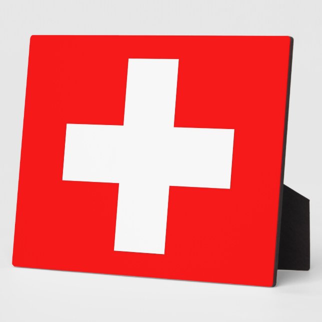 Switzerland Flag Plaque (Side)