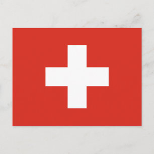 Switzerland Flag Postcard