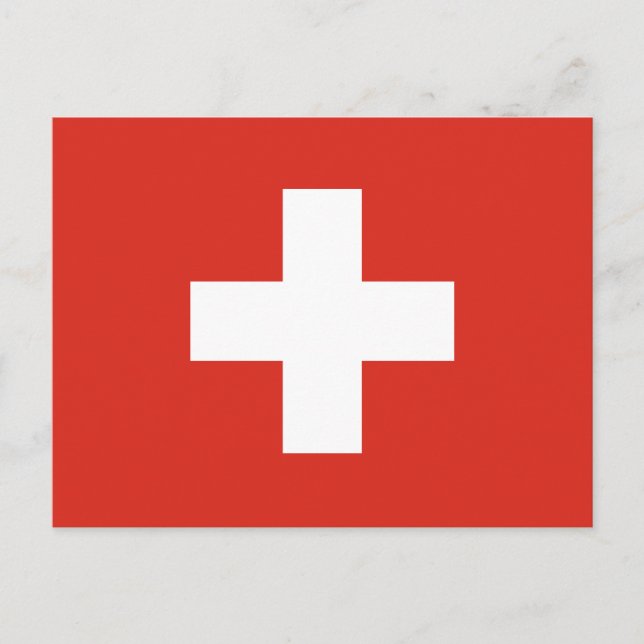 Switzerland Flag Postcard (Front)