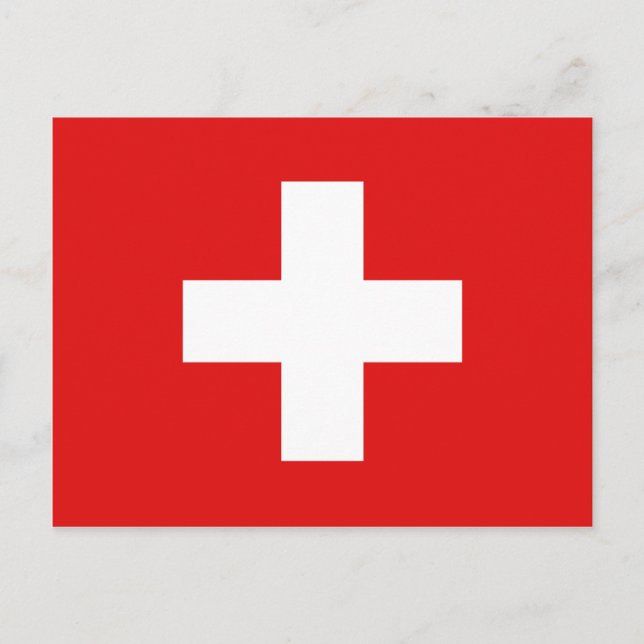 Switzerland Flag Postcard (Front)