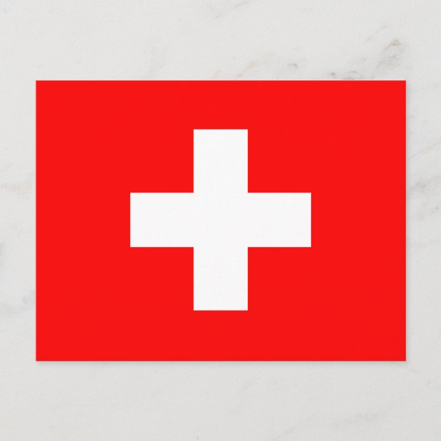 Switzerland Flag Postcard (Front)