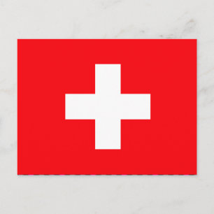 Switzerland Flag Postcard