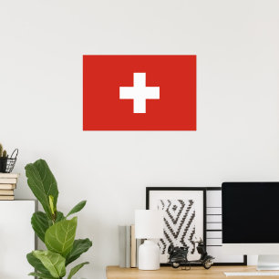 Switzerland flag poster