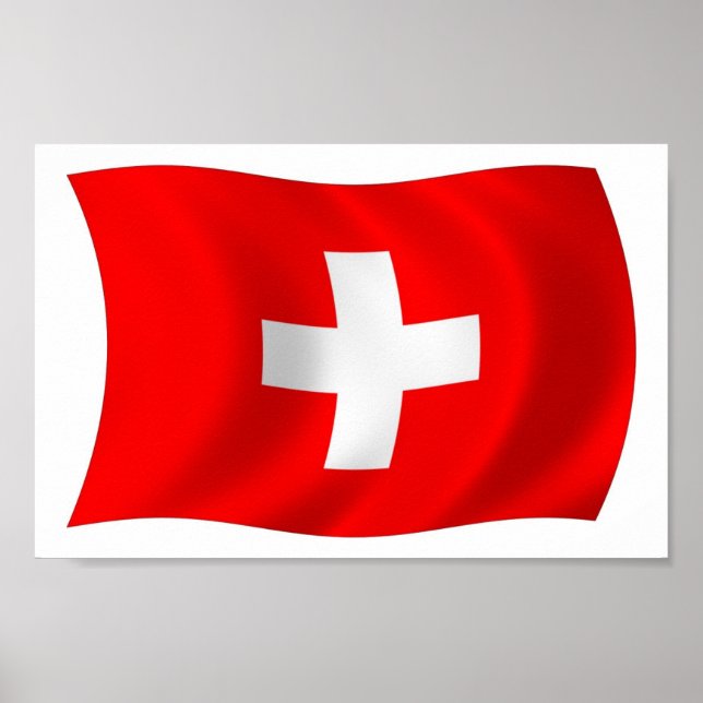Switzerland Flag Poster Print (Front)