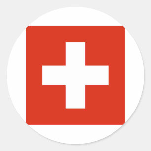 Switzerland Flag Products Classic Round Sticker