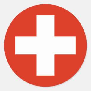 Switzerland Flag Products Classic Round Sticker