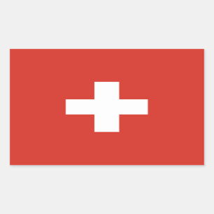 Switzerland Flag Rectangular Sticker