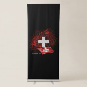 Switzerland flag retractable banner