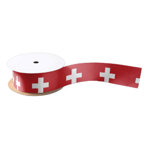 Switzerland Flag Satin Ribbon