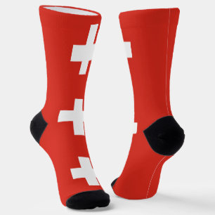 Switzerland Flag Socks