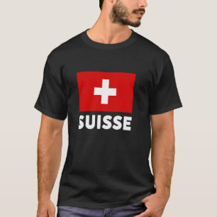 Switzerland Flag Suisse Swiss Schweiz White Red T-Shirt