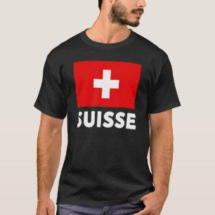 Switzerland Flag Suisse Swiss Schweiz White Red T-Shirt