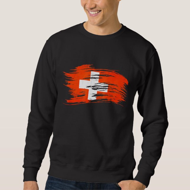 Switzerland Flag Sweatshirt (Front)