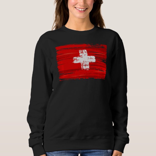 Switzerland Flag Switzerland Sweatshirt (Front)