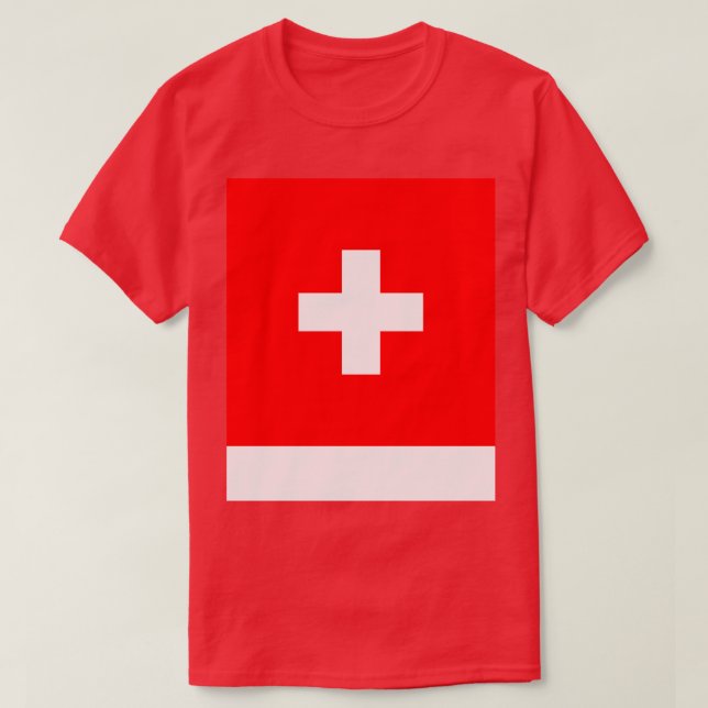 Switzerland Flag T-Shirt (Design Front)