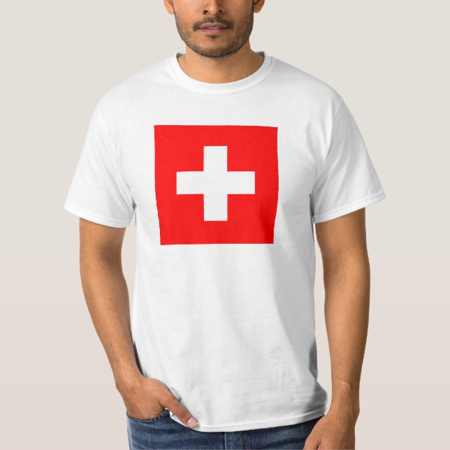 Switzerland Flag T-Shirt (Front)