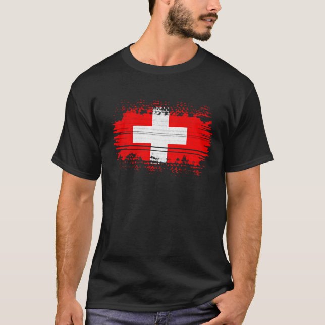 Switzerland flag  T-Shirt (Front)