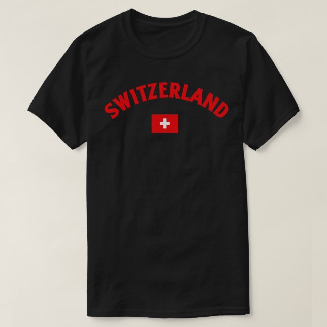 Switzerland Flag T-Shirt (Design Front)