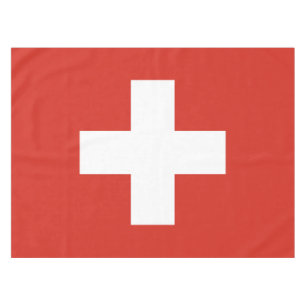 Switzerland Flag Tablecloth