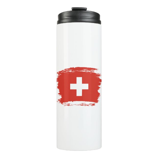 Switzerland flag thermal tumbler (Front)