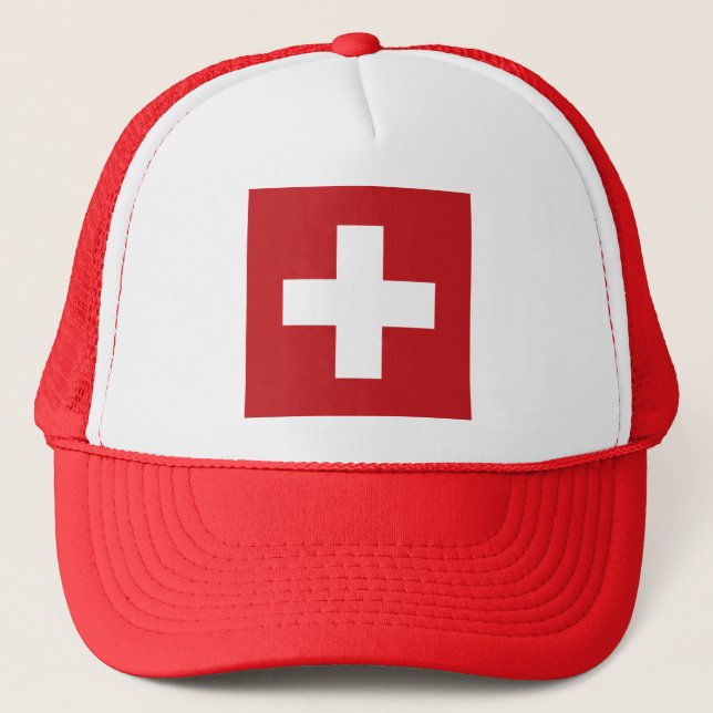 Switzerland Flag Trucker Hat (Front)