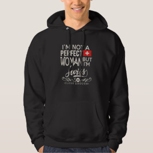 Switzerland Flag Woman   Swiss Pride Souvenir   Hoodie