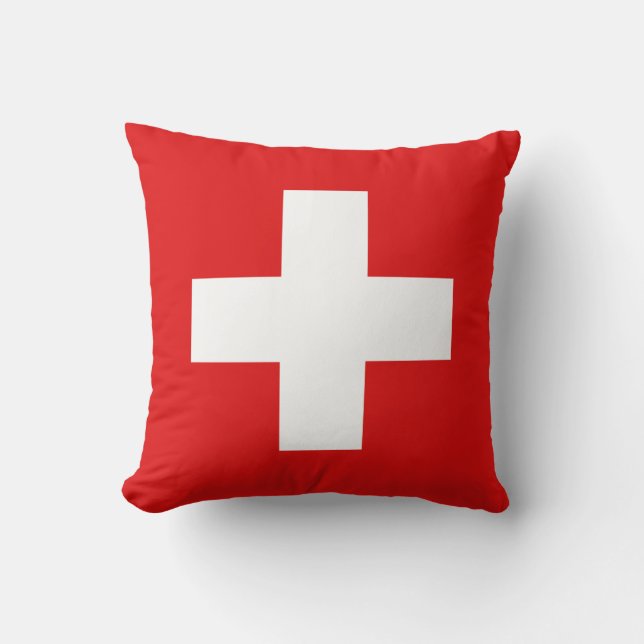 Switzerland Flag x Flag Pillow (Front)