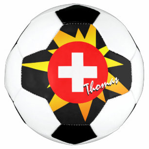 Switzerland Football & Swiss Flag / BANG