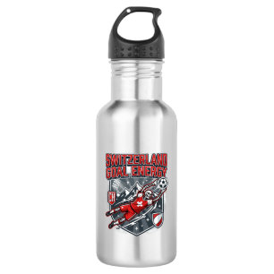 Switzerland Goal Energy Skeleton Striker Nations B 532 Ml Water Bottle
