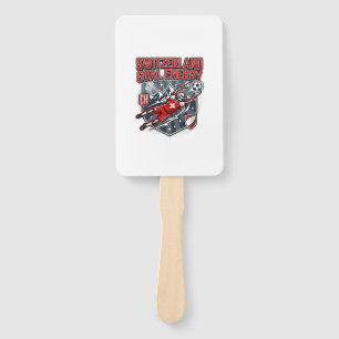 Switzerland Goal Energy Skeleton Striker Nations B Hand Fan