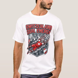Switzerland Goal Energy Skeleton Striker Nations B T-Shirt