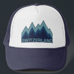 SWITZERLAND hats<br><div class="desc">Using the “customize it” function,  you can change (edit) the background color of this item and add your own text if you wish. See my store for more Switzerland items.</div>