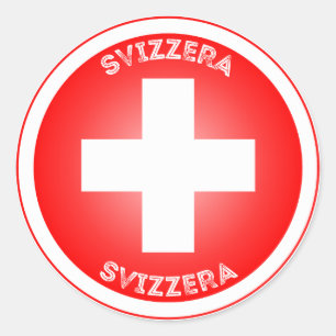 Switzerland Heritage Emblem Classic Round Sticker