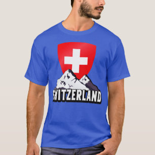 Switzerland Home To Helvetia Mountains Swiss T-Shirt