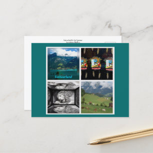 Switzerland in the Summer Postcard