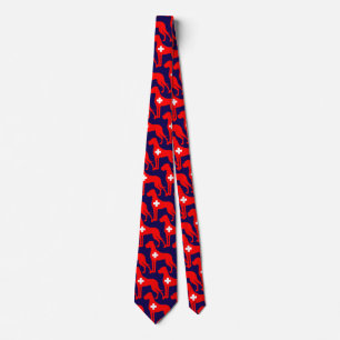 Switzerland inspired Great Dane Silhouette Tie