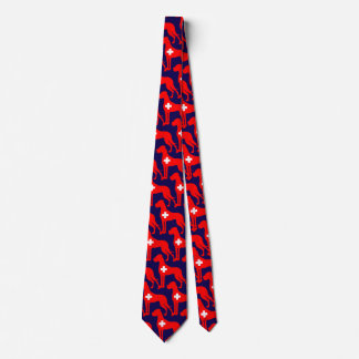 Switzerland inspired Great Dane Silhouette Tie