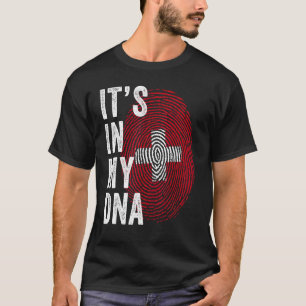 Switzerland It's In My DNA Cute Swiss Fingerprint T-Shirt