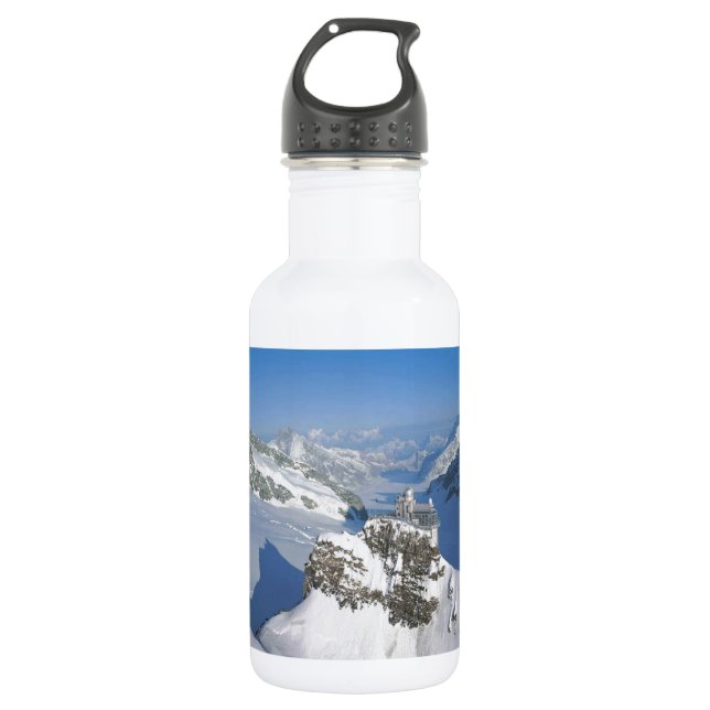 Switzerland, Jungfraujoch, top of Europe 532 Ml Water Bottle (Front)