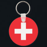 Switzerland Key Ring<br><div class="desc">Switzerland Flag Custom round keychain</div>