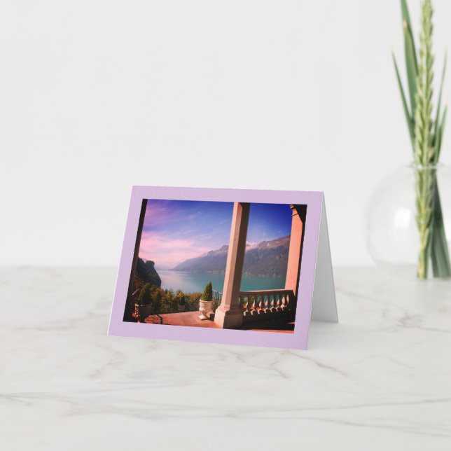 Switzerland landscape greeting card (Front)