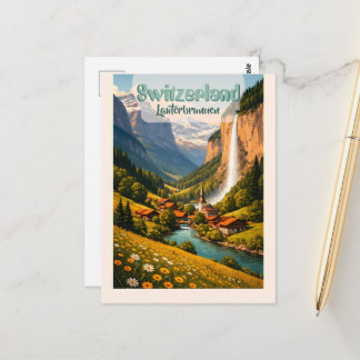 Switzerland Lauterbrunnen Postcard