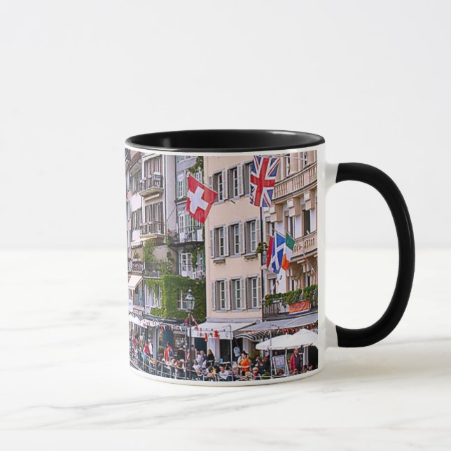 Switzerland, Lucerne, mediaeval waterfront Mug (Right)