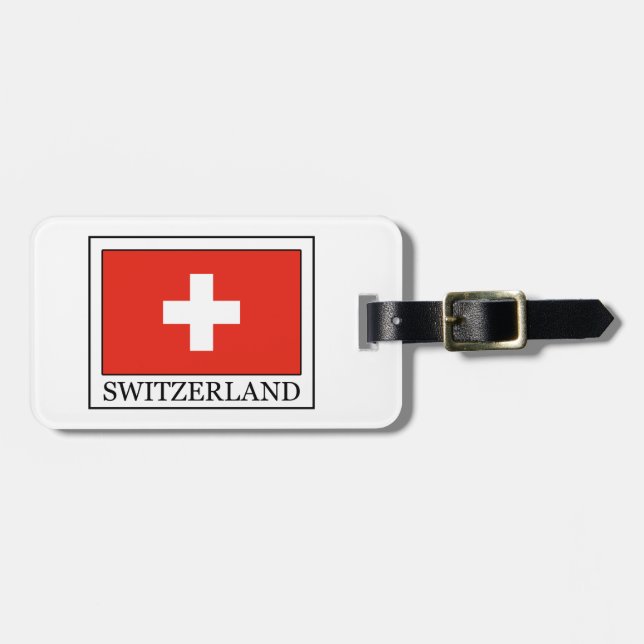 Switzerland Luggage Tag (Front Horizontal)