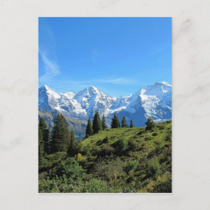 Switzerland Majestic Beautiful Mountains Postcard