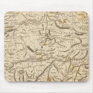 Switzerland Map by Arrowsmith Mouse Mat