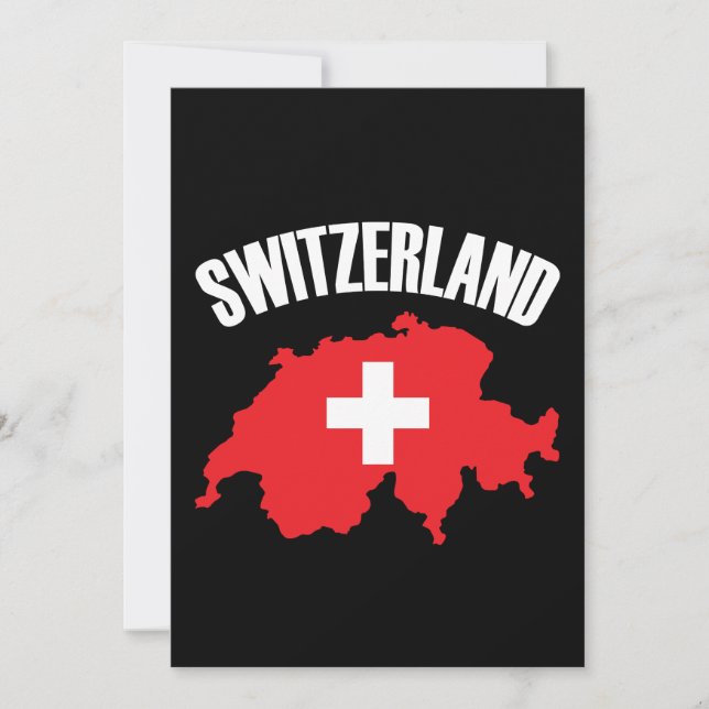 Switzerland Map Flag (Front)