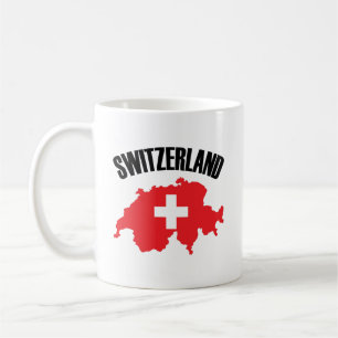 Switzerland Map Flag Coffee Mug