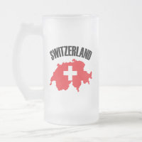 Switzerland Map Flag